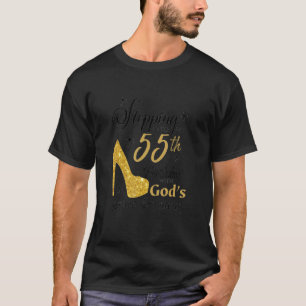 T-shirt Pénétrer dans mon 55e anniversaire avec les grâces