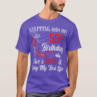 T-shirt Pénétrer Dans Mon 55e Anniversaire Comme Un boss D