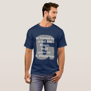 T-shirt Pengis. Édition blanche et bleue rouge