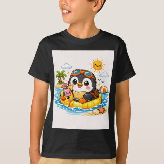 T-shirt Penguin Beach Float