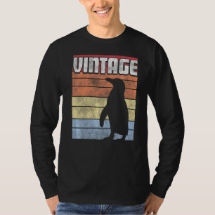 T-shirt Penguin Bird Retro Style Vintage les années 70 80s