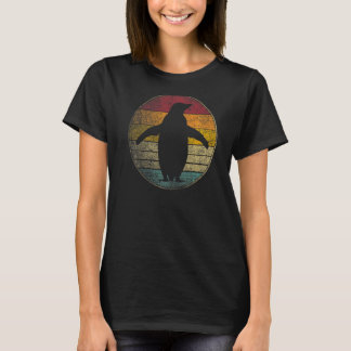 T-shirt Penguin Bird Retro Style Vintage les années 70 80s