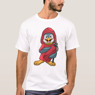 T-shirt Penguin comme pompier avec extincteur
