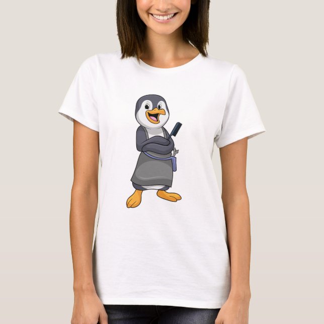 T-shirt Penguin en coiffure avec peigne (Devant)