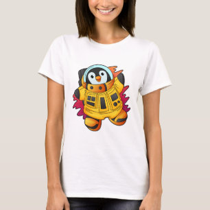 T-shirt Penguin en costume d'astronaute