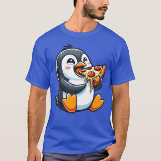 T-shirt Penguin pizza funny food fast food cartoon funny