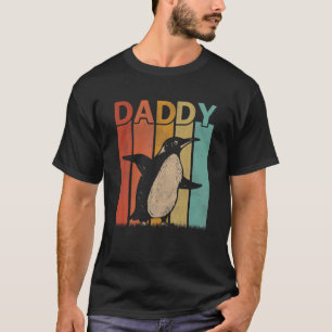 T-shirt Penguin Retro Style Vintage papa Graphic Père