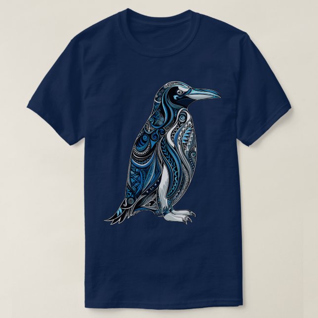T-shirt Penguin tribal (Design devant)