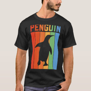 T-shirt Penguin Vintage Sunset Retro Penguin