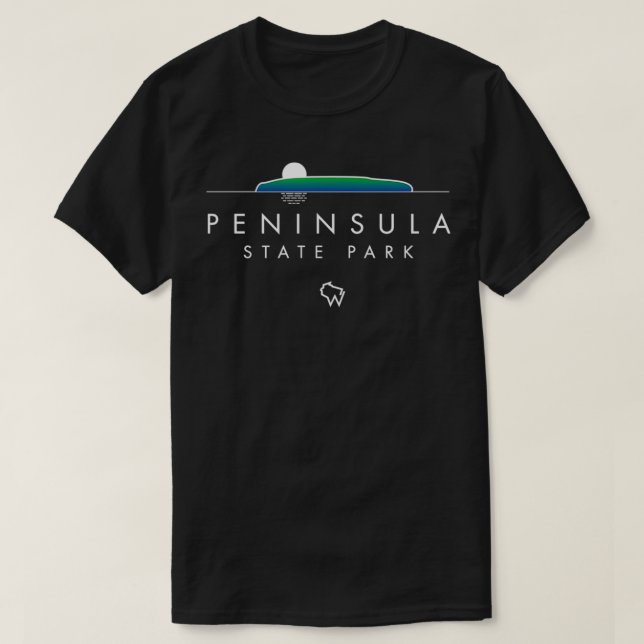 T-shirt Peninsula State Park Porte Comté Wisconsin (Design devant)