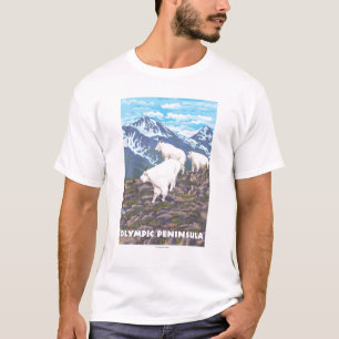 T-shirt Péninsule olympique, chèvres de WashingtonMounta