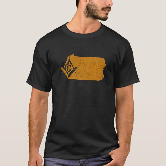 T-shirt Pennsylvania Masons Grand Lodge Freemason Père (Devant)