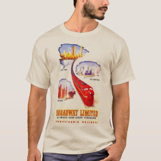 T-shirt Pennsylvania Railroad Broadway Limited Streamliner