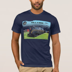 T-shirt Pennsylvania Railroad Locomotive GG-1 #4800 -2- T-
