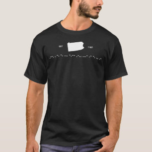 T-shirt Pennsylvanie Est 1787 Code Morse