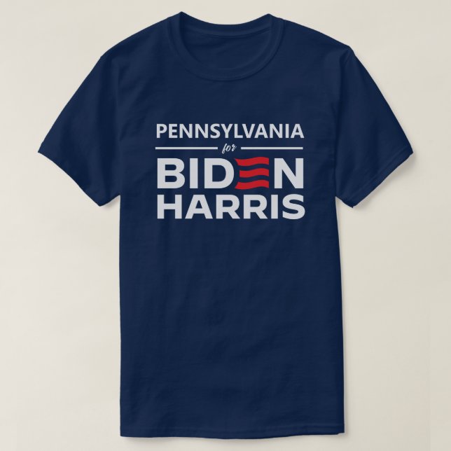 T-shirt Pennsylvanie pour Biden Harris (Design devant)