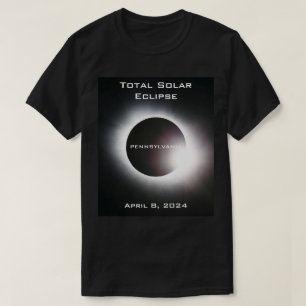 T-shirt PENNSYLVANIE Total éclipse solaire 8 avril 2024