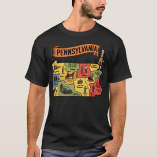 T-shirt Pennsylvanie - Tourisme Vintage