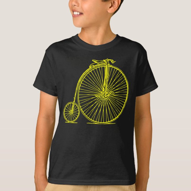 T-shirt Penny Farthing - Jaune (Devant)