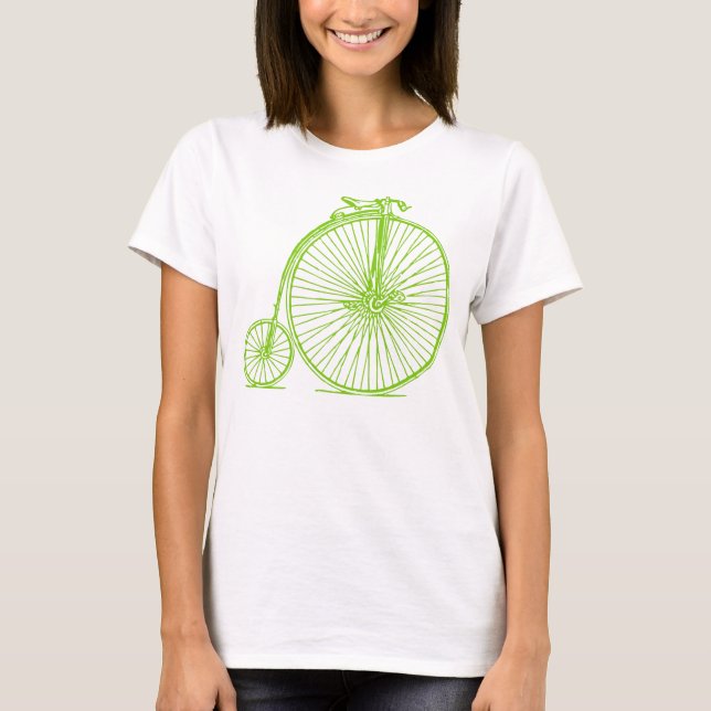 T-shirt Penny Farthing - Martian Green (Devant)