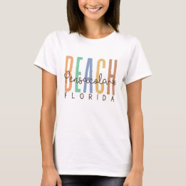T-shirt Pensacola Beach Florida (Sables)
