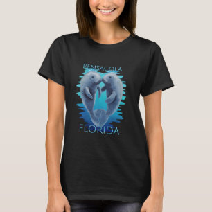 T-shirt Pensacola Floride Vacances Cute Manatees Vache de