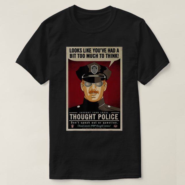 T-shirt Pensée Police (Design devant)