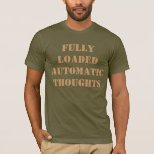 T-SHIRT PENSÉES AUTOMATIQUES PLEINEMENT CHARGÉES