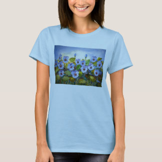 T-shirt Pensées de bleu de tee - shirt
