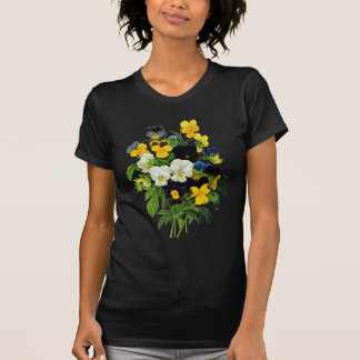 T-shirt Pensées pourpres et jaunes bleues par Redoute