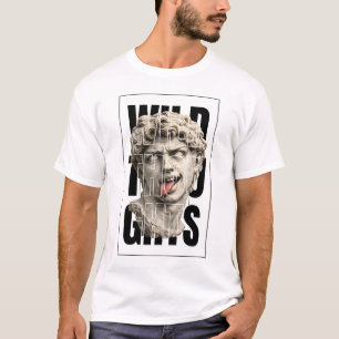 T-shirt Pensées Sauvages – Chemise à typographie Streetwea