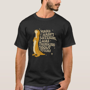 T-shirt Penser à la loutres mignonnes faune Louter Natu