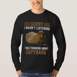 T-shirt Penser aux capybaras  Animal  Humour de capybara