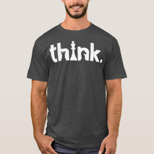 T-shirt Penser Les Échecs Correspondant Joueur D'Échecs 