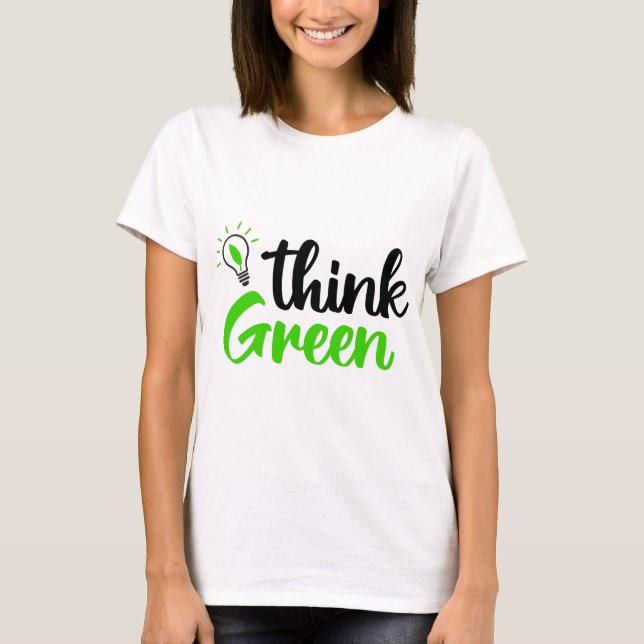 T-shirt penser vert (Devant)