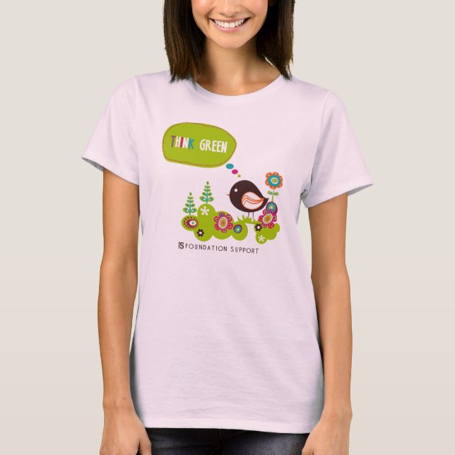 T-shirt Penser vert (Devant)