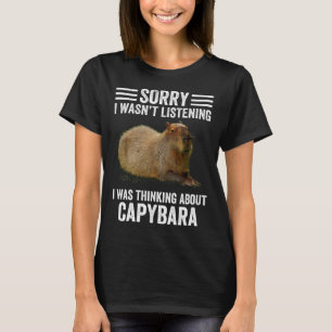 T-shirt Pensez à Capybaras Capybara Rodent Animal H