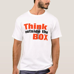 T-shirt Pensez en dehors de la boîte