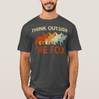 T-shirt Pensez en dehors du jeu de mots pour une Fennec Fo