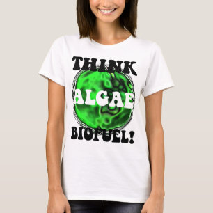 T-shirt Pensez le combustible organique d'algues !