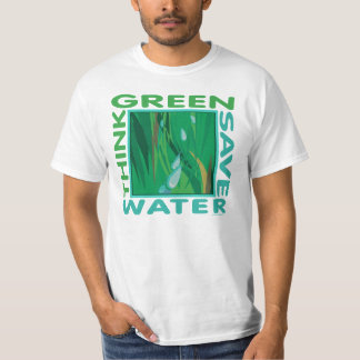 T-shirt Pensez Vert, économisez de l'eau
