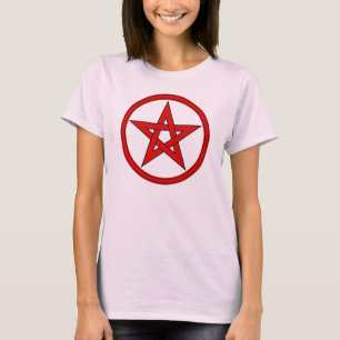 T-shirt Pentacle rouge et noir