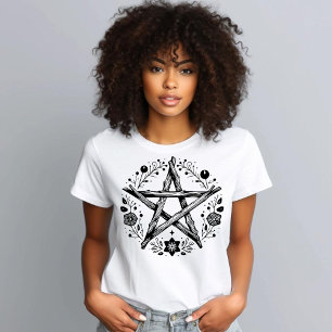 T-shirt Pentacle Rustique Pagan Star