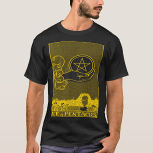 T-shirt PENTACLES ACE CARTE TAROT vintage