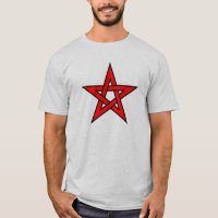 Pentagone étoilé rouge