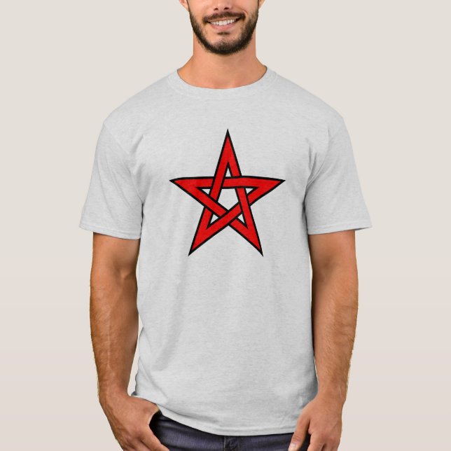 T-shirt Pentagone étoilé rouge (Devant)