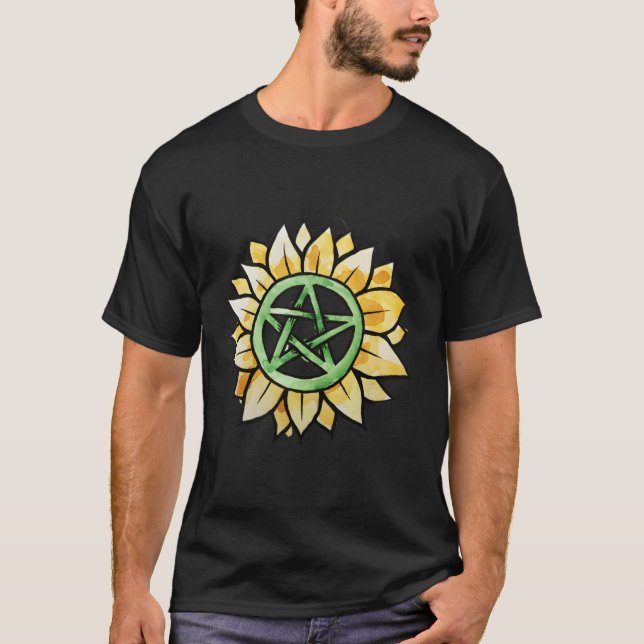 T-shirt Pentagram Pagan Et Wiccan (Devant)