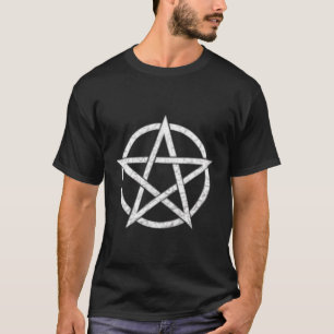 T-shirt Pentagramme Argent Pour Sorcières Wiccans Pagans