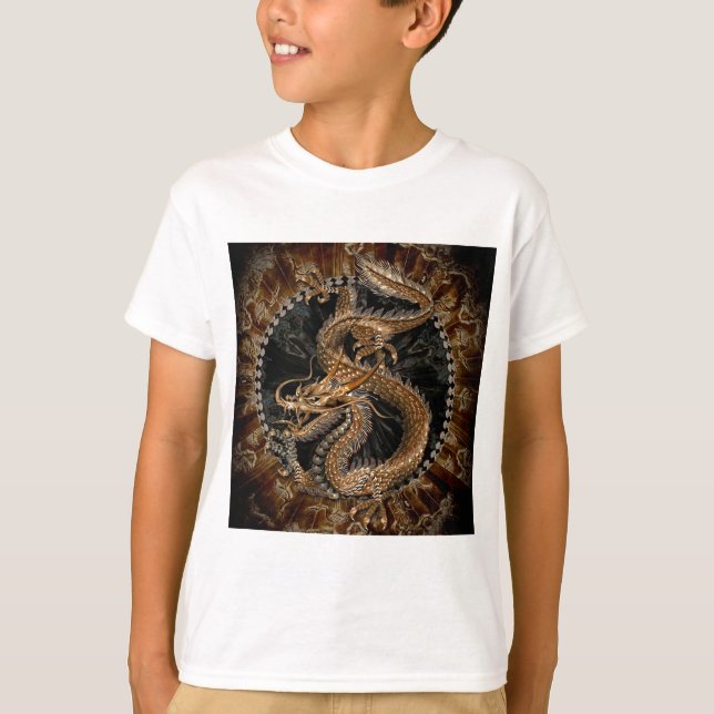 T-shirt Pentagramme dragon (Devant)
