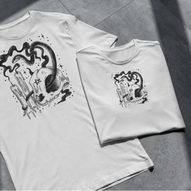 T-shirt Pentagramme Et Serpent (Créateur téléchargé)